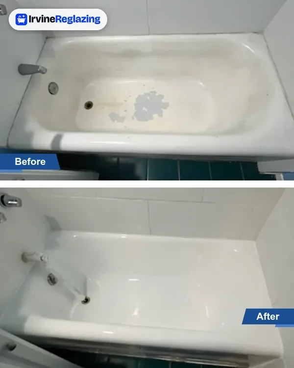 Before and after: chipped enamel, spotless again